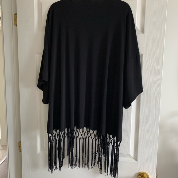 Joseph Ribkoff fringed cardigan - Picture 2 of 3